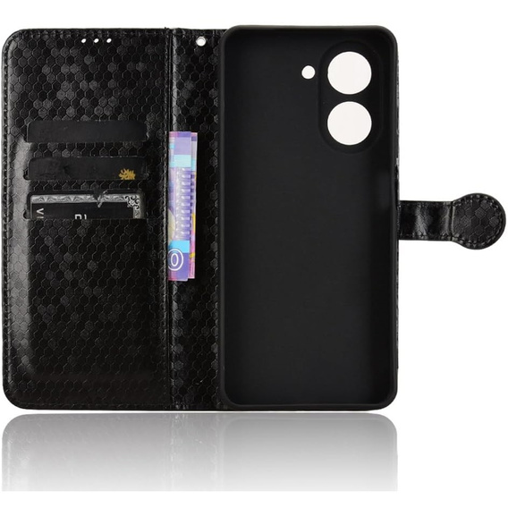 Flip case for Xiaomi Redmi A5, Wallet Rhombus, black
