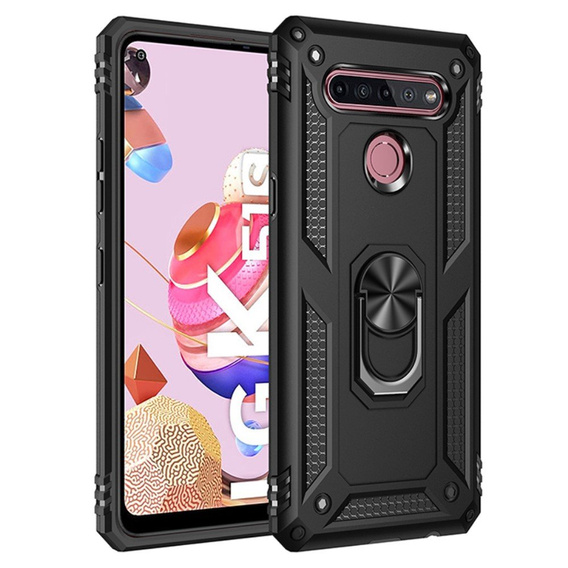 Armor Case for LG K51S, Nox Case Ring, black