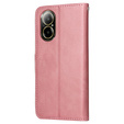 Flip case for Realme C67, Leather Wallet, pink rose gold