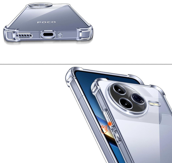 Case for Xiaomi Poco F7 Pro, Dropproof, transparent