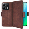 Flip case for Xiaomi Poco X6 5G, Card Slot, brown