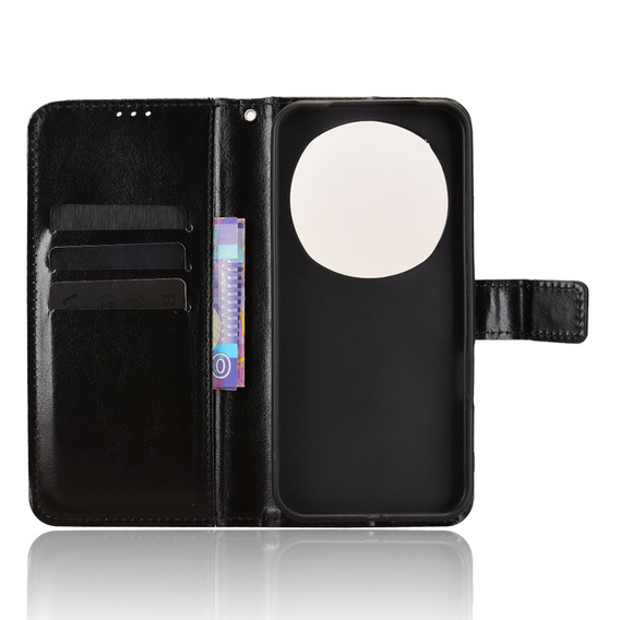Crazy Horse Wallet flip case for Honor Magic 8 Pro
