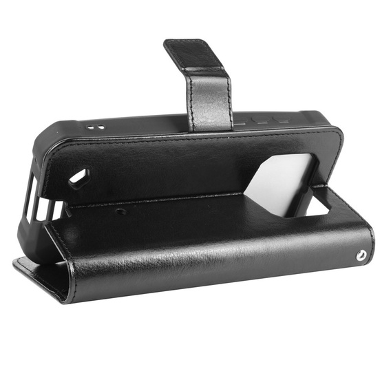 Flip case for Oukitel WP5, Crazy Horse Wallet, black