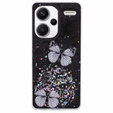 Case for Xiaomi Redmi Note 13 Pro+, Glitter Butterfly, black