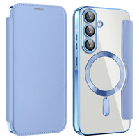 Flip case for Samsung Galaxy A26, RFID Wallet MagSafe CamShield, blue
