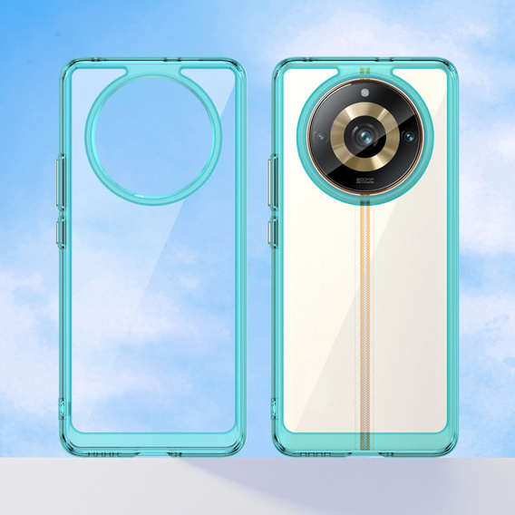 Case for Realme 11 Pro 5G / 11 Pro+ 5G, Fusion Hybrid, transparent / blue