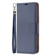 Flip case for Samsung Galaxy A54 5G, Wallet Litchi Magnet, dark blue
