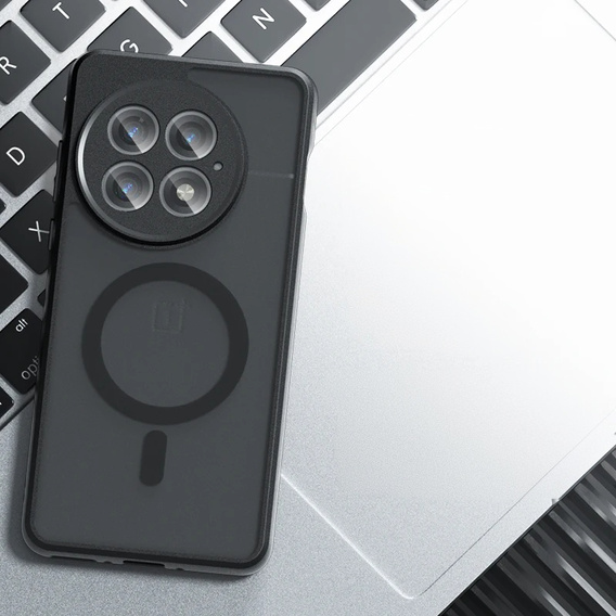 Case for OnePlus 13R, for MagSafe, ERBORD Matt Case, black