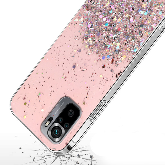 Case for Xiaomi Redmi Note 10/10S, Glittery, pink
