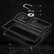 Armor Case for Samsung Galaxy Z Fold 4 5G, Nox Case Ring, black