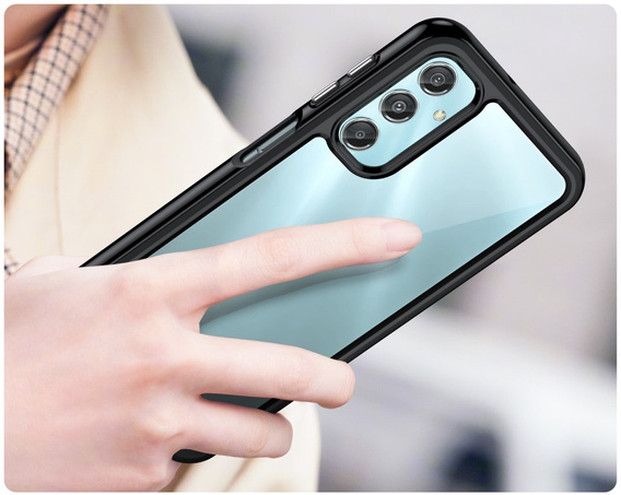 Case for Samsung Galaxy A25 5G, Fusion Hybrid, transparent / black + 9H glass