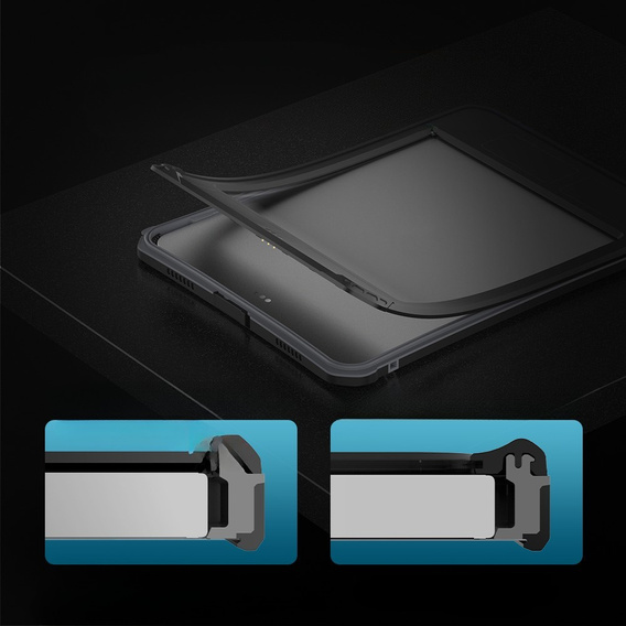 SHELLBOX IP68 Waterproof Case for Apple iPad Air 11" 6 gen. 2024, black