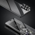 Case for Samsung Galaxy S23 Plus, Magnetic Dual Glass, black