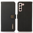 KHAZNEH RFID case for Samsung Galaxy A35 5G, Litchi Texture, black