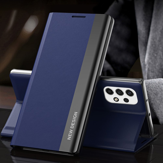 Flip case for Samsung Galaxy A53 5G, Side Magnetic, dark blue