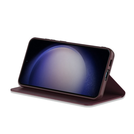 Flip case for Samsung Galaxy S23 Plus, GKK Leather, maroon