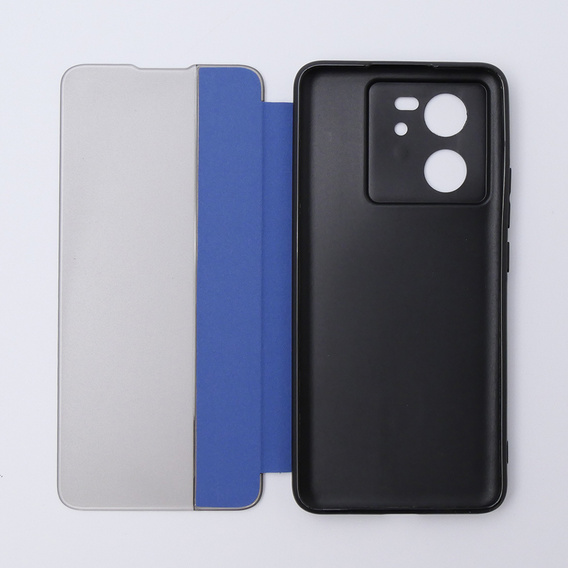 Case for Xiaomi 13T / 13T Pro, with Side View flap, blue