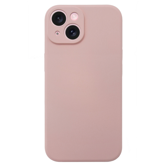 Case for iPhone 15, Silicone Lite, orange