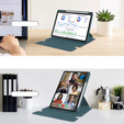 Keyboard case for Lenovo Tab M11, Rotary 360° Leather, dark green