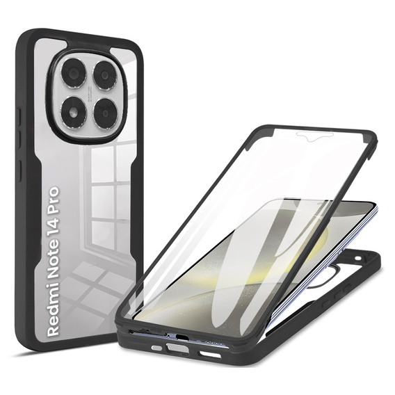 Case for Xiaomi Redmi Note 14 Pro 5G, Shockproof, with film, black
