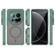 Case for Xiaomi 15 Ultra, for MagSafe, ERBORD Matt Case, green