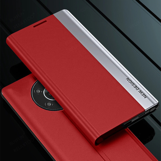 Flip case for Honor Magic 6 Lite 5G, Side Magnetic, red