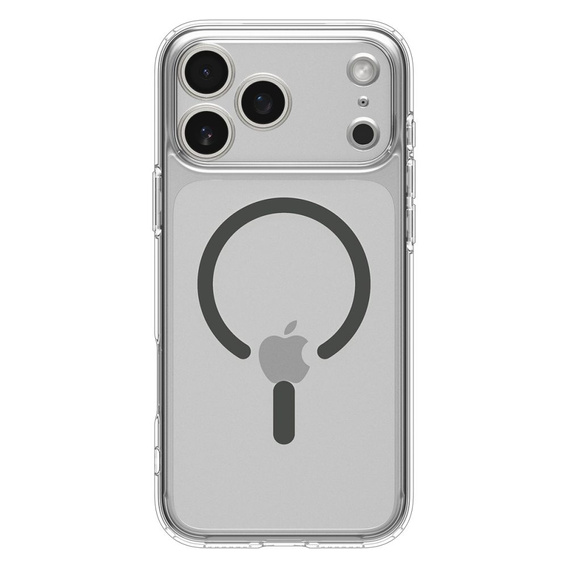 Spigen Ultra Hybrid MagSafe case for iPhone 17 Pro, Clear / Graphite