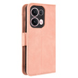 Flip case for Oppo Reno 13 Pro, Card Slot, pink