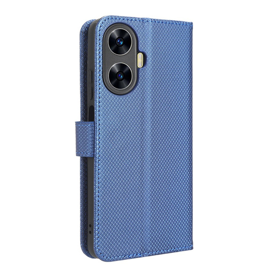 Flip case for Realme C55, Wallet, Smart Magnet, blue
