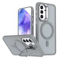 Skin-touch case with MagSafe stand for Samsung Galaxy A37 5G, grey