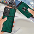 Armored case for Samsung Galaxy S23 Plus, Camera Slide Card Slot, green