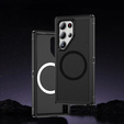 Case with frame for Samsung Galaxy S22 Ultra, for MagSafe, black