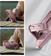 Armored case for Samsung Galaxy A35, Dexnor Full Body (Two Frames), pink rose gold