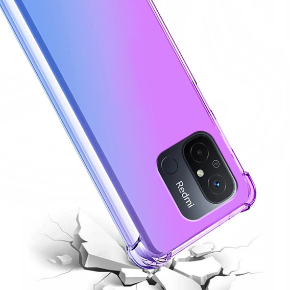 Case for Xiaomi Redmi 12C, Gradient Dropproof, Purple / blue