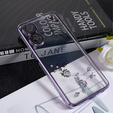 Case for Oppo Reno8 T 4G, Glitter Flower, purple