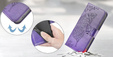 Flip case for Xiaomi Redmi 15C 4G/LTE, Butterfly, purple