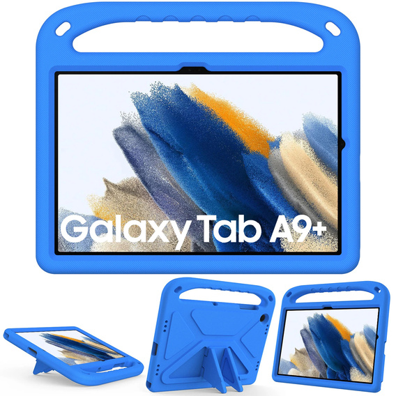 Children's Case for Samsung Galaxy Tab A9+, Children's Case with Handle, blue