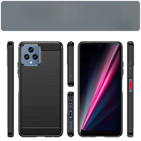 Case for T Phone 5G, Carbon, black