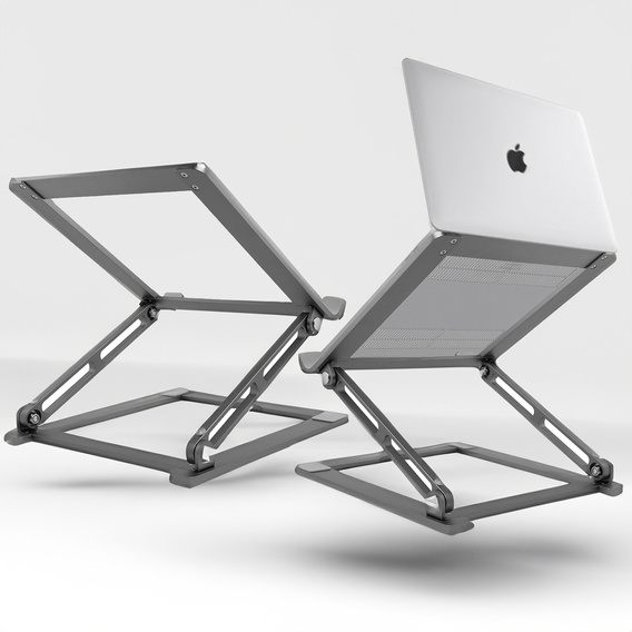 Aluminum laptop stand, ERBORD ProDesk Stand, gray