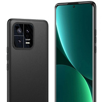 Leather case for Xiaomi 13, leather hybrid, black