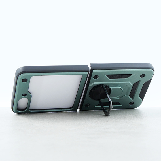 Armor Case for Samsung Galaxy Z Flip5 5G, Nox Case Ring, green