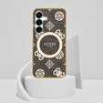 GUESS Magnetic IML Peony case for Samsung Galaxy S25