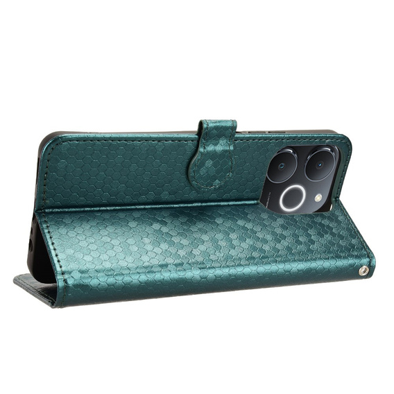 Flip case for Realme Note 70T 4G, Wallet Rhombus, green