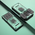 Case for Xiaomi Redmi A3, KickStand Camera Lens, green