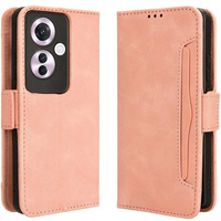 Flip case for Oppo Reno 11F 5G, Card Slot, pink