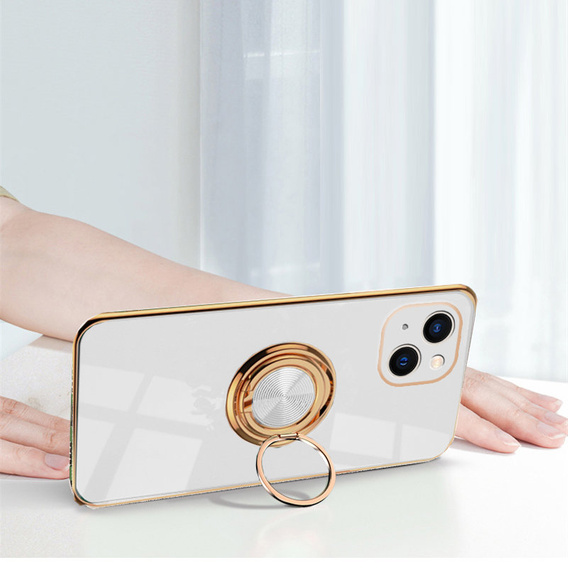 Case for iPhone 14, Electro Ring, white