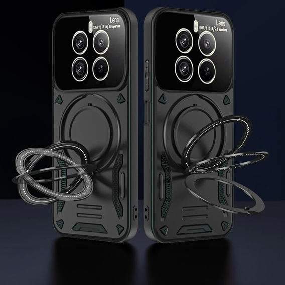 Armored Case for Realme 12 Pro 5G / 12 Pro+ 5G, Magnetic Ring, black
