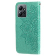 Flip case for Xiaomi Redmi Note 12 4G, Mandala Flower, green