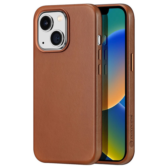 Case for iPhone 14, Dux Ducis Max Naples, brown