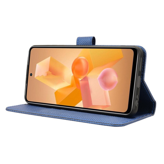 Flip case for Infinix Hot 40i, Wallet Smart Magnet, blue